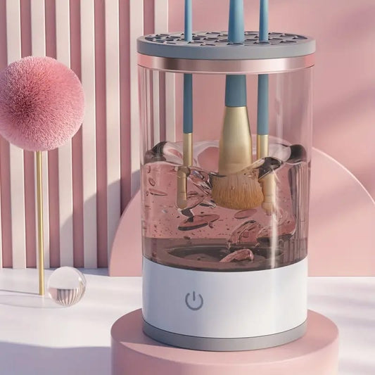 LIMPIADOR DE BROCHAS ELECTRICO, PARA MAQUILLAJE